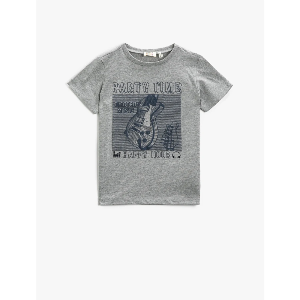Camiseta de Koton 1YKB16213OK para niños, Ropa interior gris para niños,  ropa turca de Turquía - AliExpress