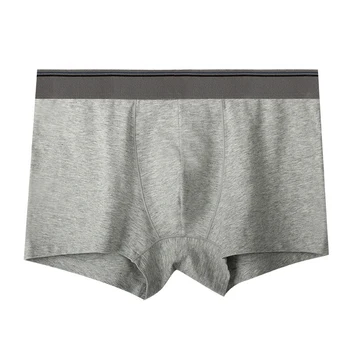 

Sexy Men Boxers Soft Breathable Underwear Male Comfortable Solid Panties Underpants Cueca Boxershorts Homme For Men High Quality