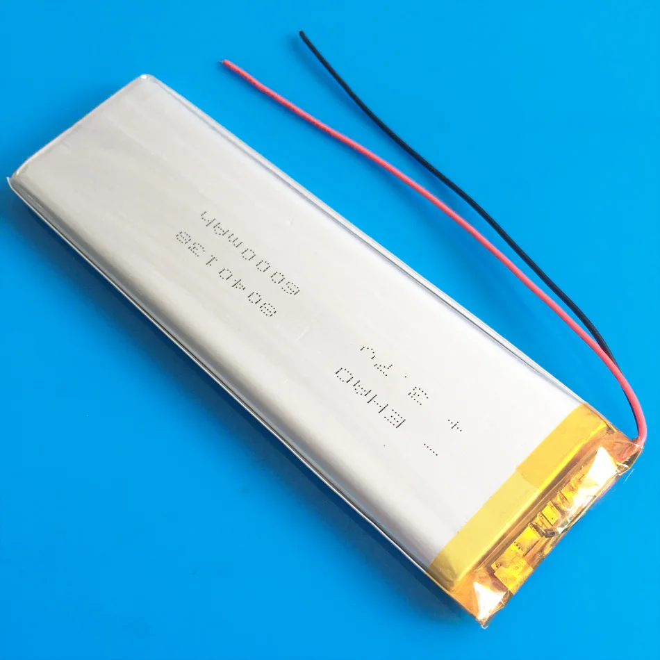 3,7 V 6000mAh 8040138 полимерный литий-полимерный перезаряжаемый аккумулятор для gps psp DVD, PAD Электронная книга планшет ПК блок питания для ноутбука видеоигра