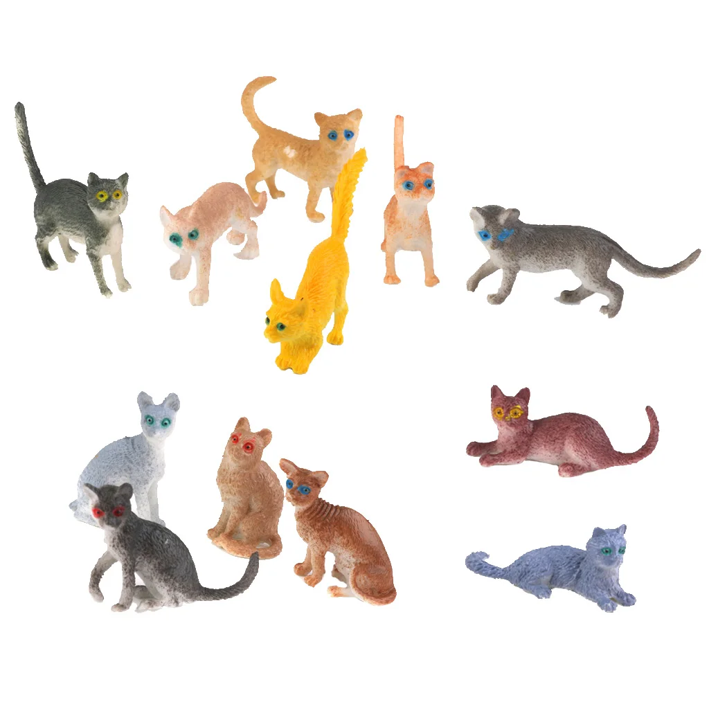 Whole Sale Lot of 12pcs Plastic Zoo Jungle Wild Animals Insects Model Party Toys