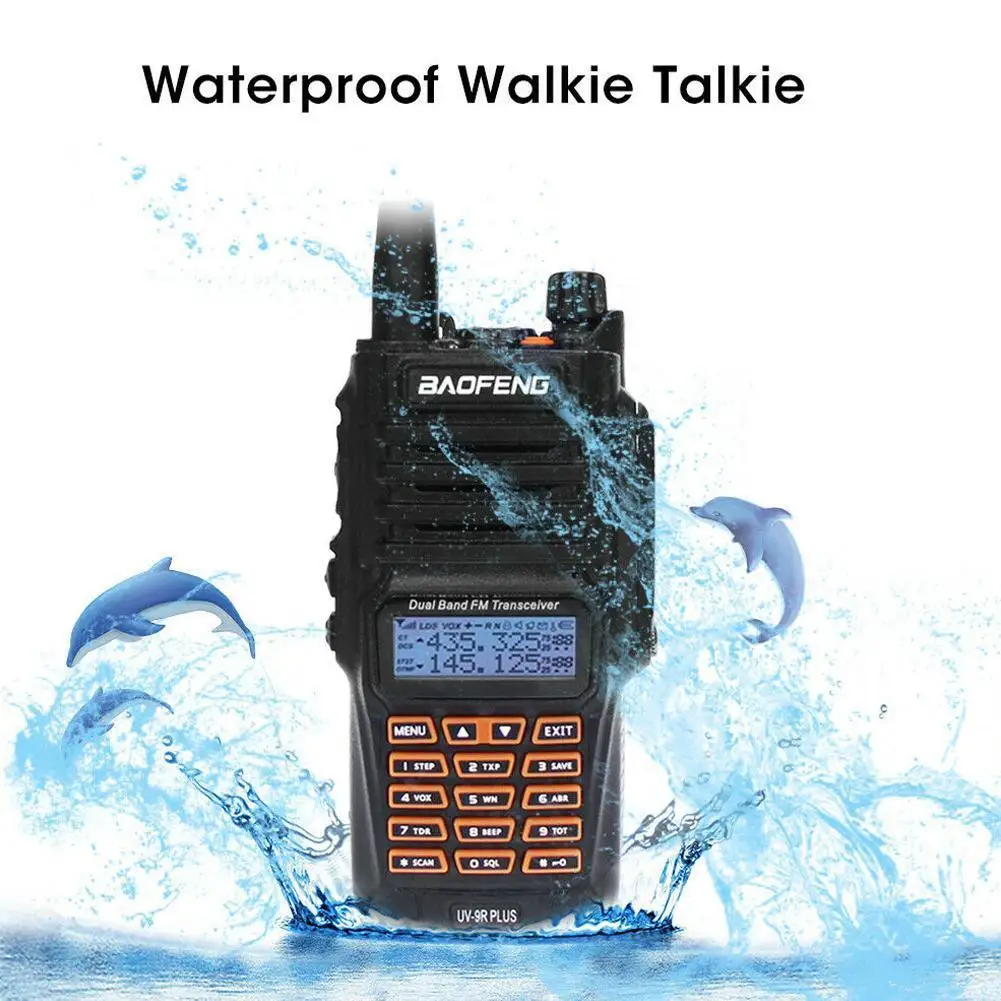 Портативная рация Baofeng UV 9R plus с защитой класса IP68 мощный приемопередатчик CB для