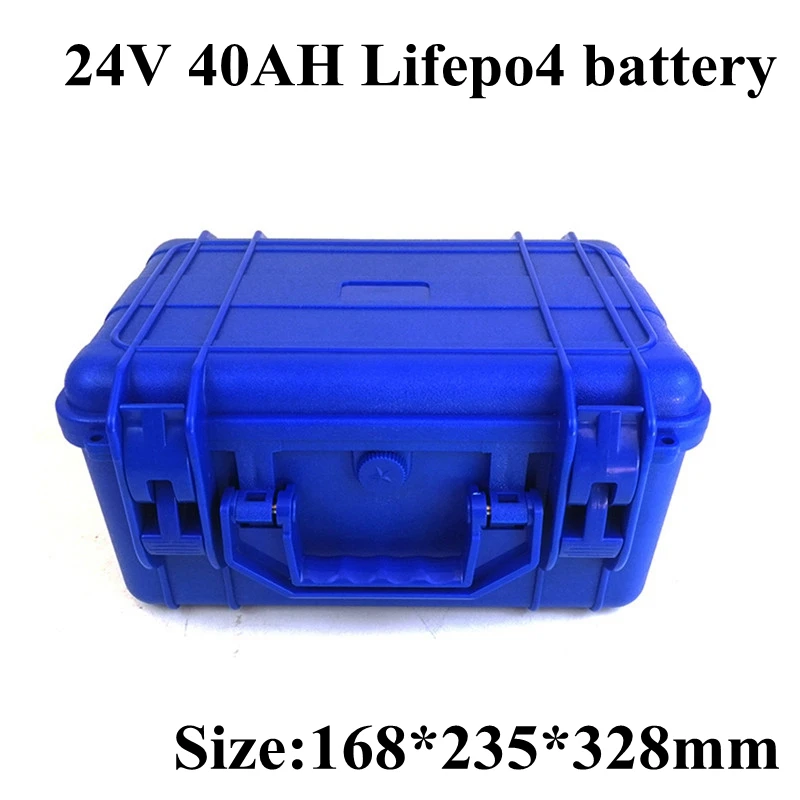 24V 40Ah LiFepo4 Батарея перезаряжаемые литий-ионный аккумулятор для солнечных батарей Системы гольф-карт UPS для е-байка мотоцикла+ 5A Зарядное устройство