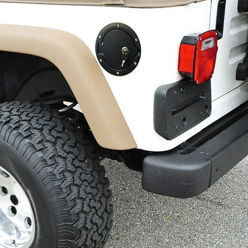 Для Jeep Wrangler JK 07-18 Автомобильный газовый бензиновый бак крышка с замком алюминиевый замок Топливный Газ бензиновый бак крышка
