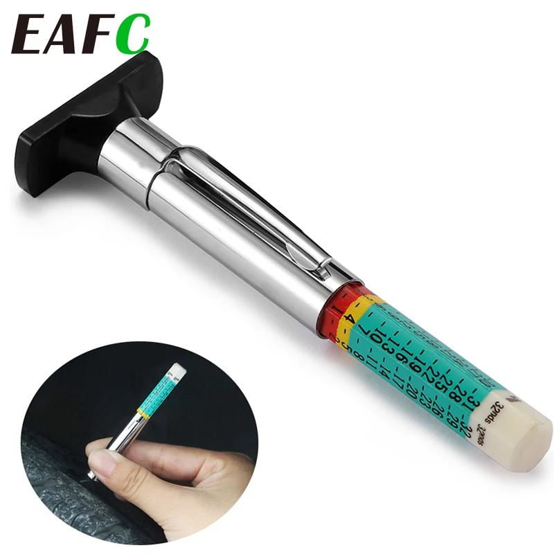 Measuring-Pen Depth-Gauge Tread Color-Coded 25mm Car-Tyre Cylindrical