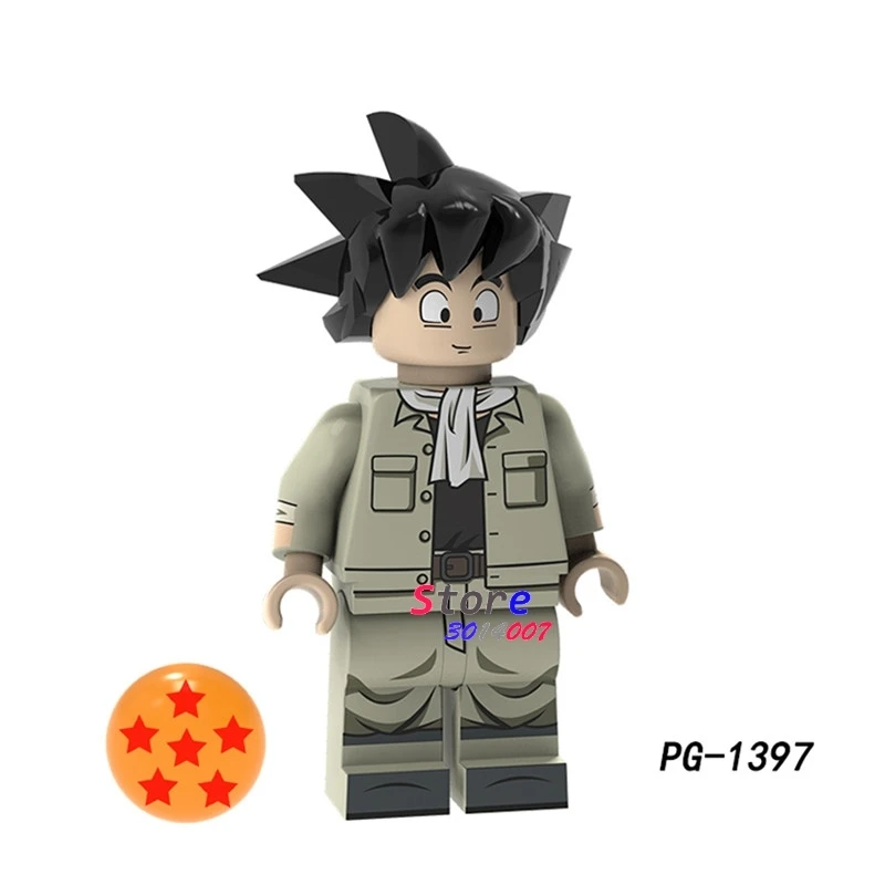 50 шт. строительные блоки Dragon Ball Z Black goku Naba Sun Wukong Badak Dales обучающие мультфильмы серии для детей игрушки - Цвет: PG1397