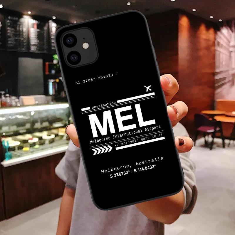 По всему миру: для iPhone 11 Pro MAX Дубай международный аэропорт запросов Мягкий ТПУ чехол для iPhone X XR XS макс 7 8 Plus - Цвет: TPU