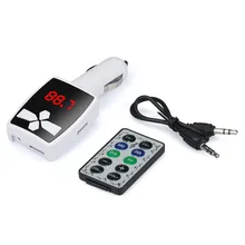 MP3 плеер беспроводной FM модулятор Автомобильный комплект USB SD MMC lcd пульт дистанционного управления Прямая поставка jh0416