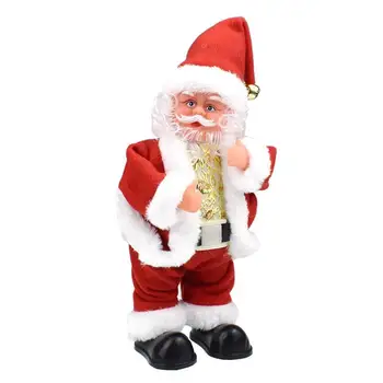 

1Pc Christmas Santa Claus Doll Music Electric Toy Walking Hip-wiggling Doll Funny Christmas Gift (without Battery)