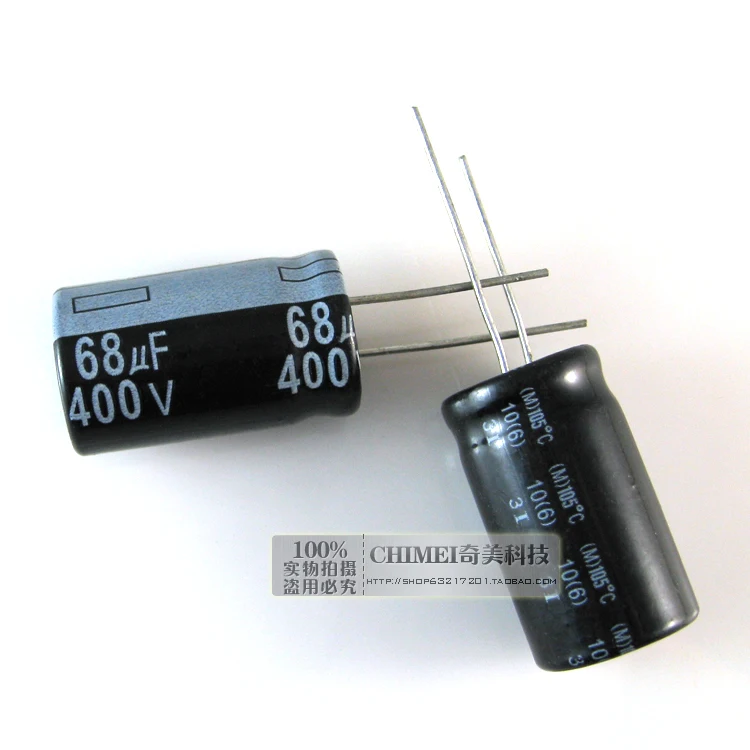 

Free Delivery. Electrolytic capacitor 68 uf 400 v 16 * 16 x30mm capacitor size 30 mm