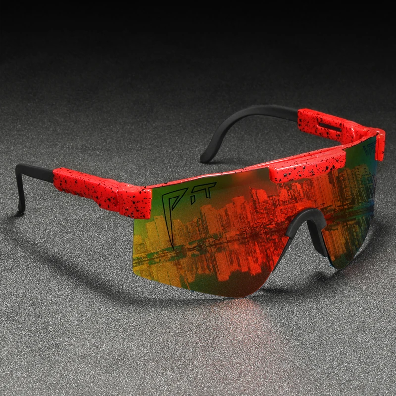 Pit Viper Polarized Oversized Sunglasses Men One Piece Lens Shield Gafas De Sol Semi Rimless Mirror Uv400 Adjustable Men S Sunglasses Aliexpress