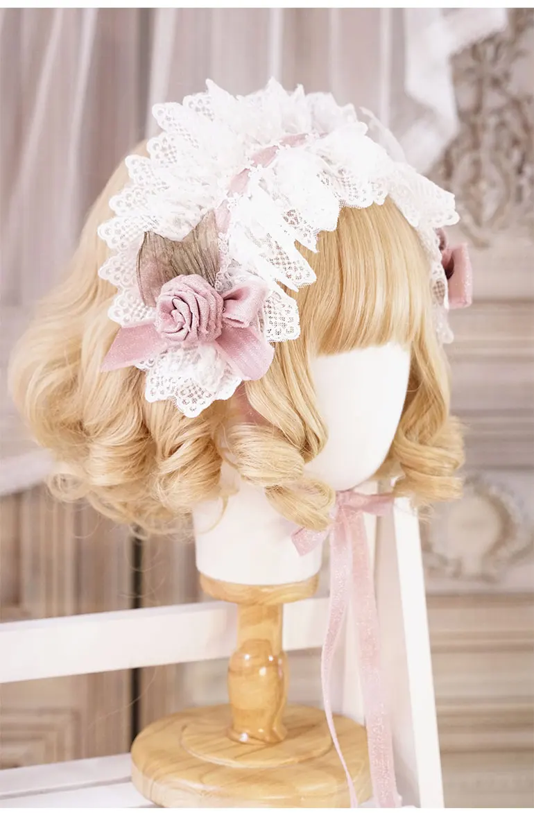 Versailles Dream Hanayome тема головной убор ручной работы бант повязка для волос KC обруч с лентой перо заколка Лолита дизайн
