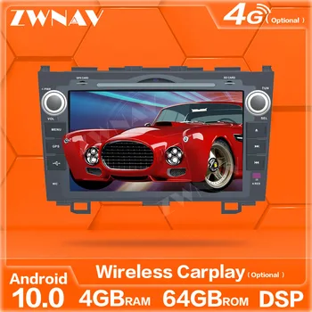 

carplay Android 10.0 screen car multimedia player For Honda CRV 2006-2012 GPS navigation Auto Audio Radio Music stereo head unit