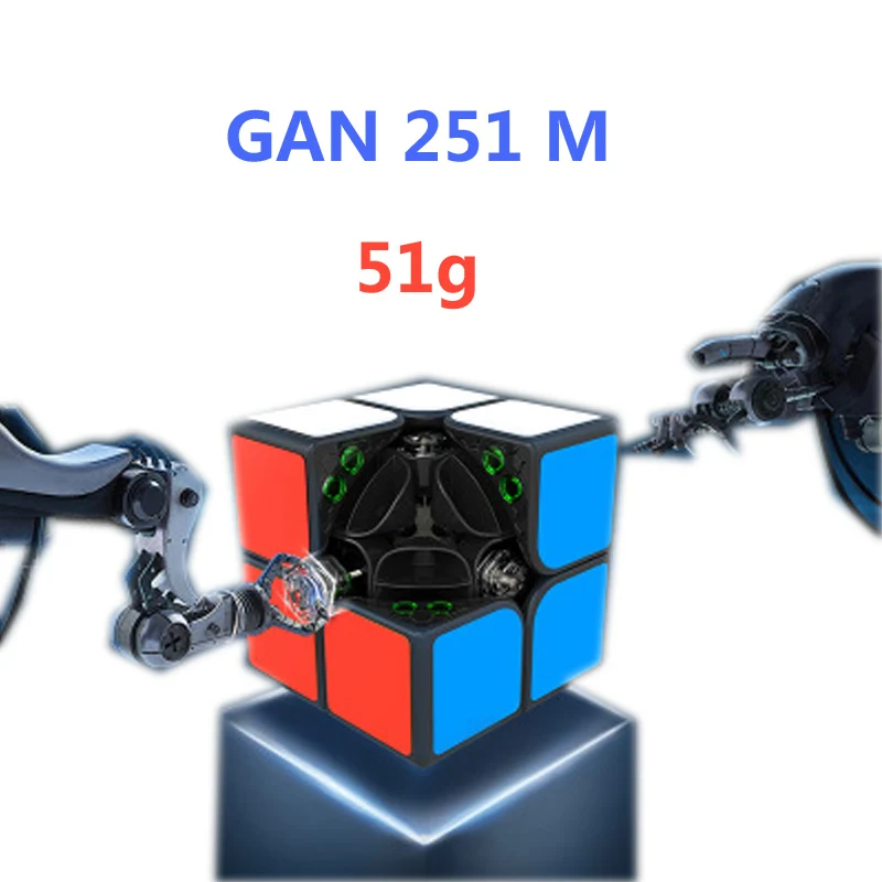 Gan 251 м 2x2x2 магнитный мини 51 мм Кубик Рубика для профессионалов головоломка скорость Cubos Magico Развивающая игра детский куб игрушка Кубик-рубик 2 на 2