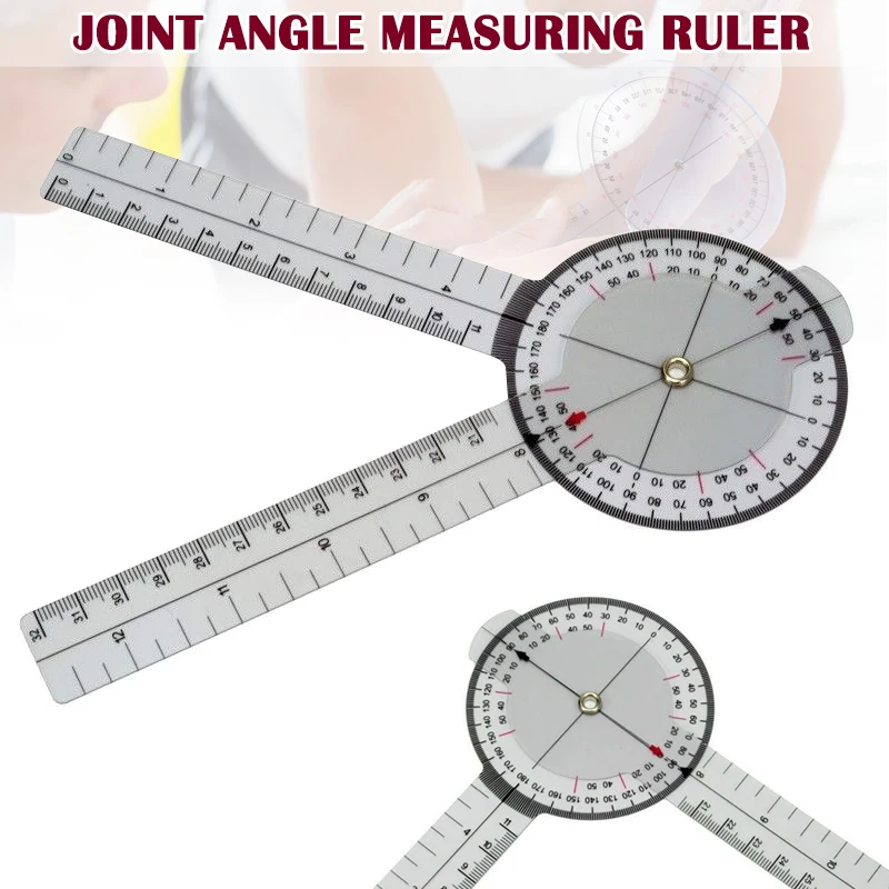 

13 Inch 33cm Calibrated Goniometer Medical Joint Ruler 360 Degrees Range Tool TP899