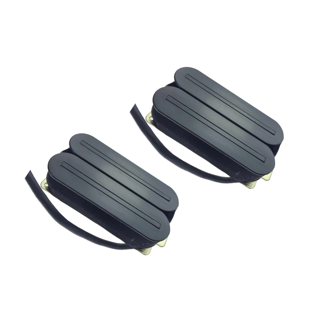 2xElectric Guitar Pickups Dual Rail Humbucker Double Coil Pickup Accessories