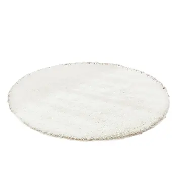 

Household Silk Plush Round Mat Living Room Bedroom Carpet Basket Foot Pad Computer Chair Cushion Yoga Mat