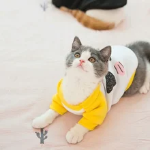 Одежда для домашних кошек одежда милый забавный свитер с рисунком котенок кошка толстовка одежда Одежда для домашних кошек одежда милый забавный свитер с рисунком котенок кошка толстовка одежда