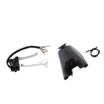 

Black Fuel Tank Cap + Brake Throttle Housing Lever Assembly for Yamaha PW50