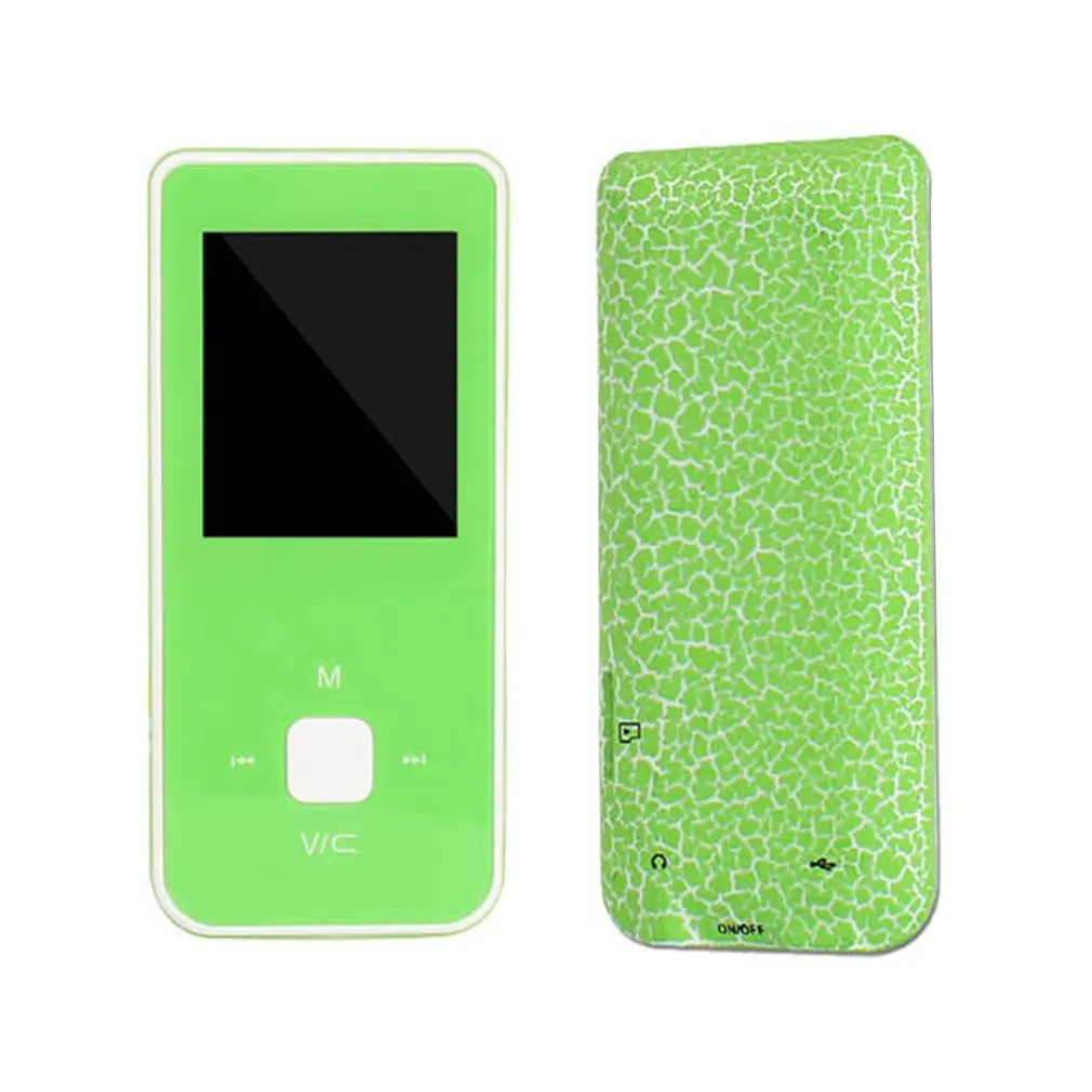 Портативный цветной экран HiFi MP3 музыкальный плеер с FM без потерь звук диктофон до 32 Гб MP4 плеер - Цвет: Зеленый