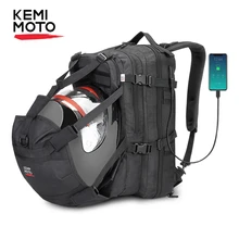 Sacos de capacete grande capacidade moto mochila saco de armazenamento à prova dusb água com porta de carga usb capacete da motocicleta mochila universal