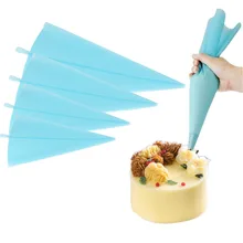 1PC Silicone Pastry Bag Kitchen DIY Icing Piping Cream Reusable Pastry Bags Cake Decorating Tools Pastry Cream Spout For Baking 100pcs set silicone disposable icing piping cream pastry bag cake decorating baking tool pastry bags dropshipping