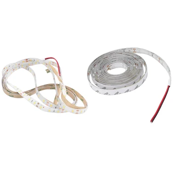 

2x 2M Waterproof LED Light Bar 120-5630 SMD Strip Light Garland Decoration for Car / Bike DC 12V (Warm White&Green)