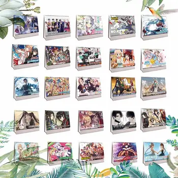 

Hand Drawing 2020 Fresh Cartoon Anime Series Desktop Paper Calendar dual Daily Scheduler Table Planner Yearly Agenda Organizer