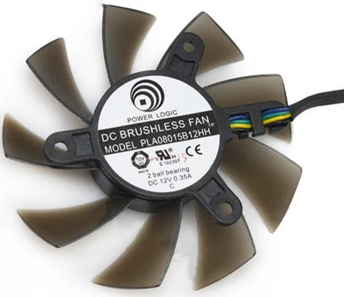 Охлаждение PLA08015B12HH 75 мм R128015SU FD8015U12S 8015 для ASUS GT720 GT730 HD7750 R7 240 EAH6570 EAH6750 EAH6850