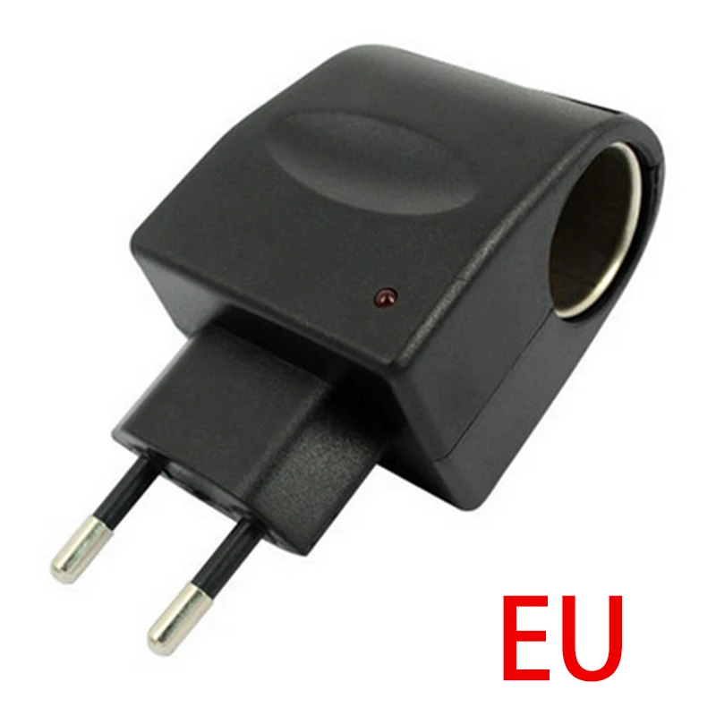 Universal 110V-240V AC to 12V DC Car Cigarette Lighter Socket EU Plug Charger Adapter Converter Wall Car-Styling