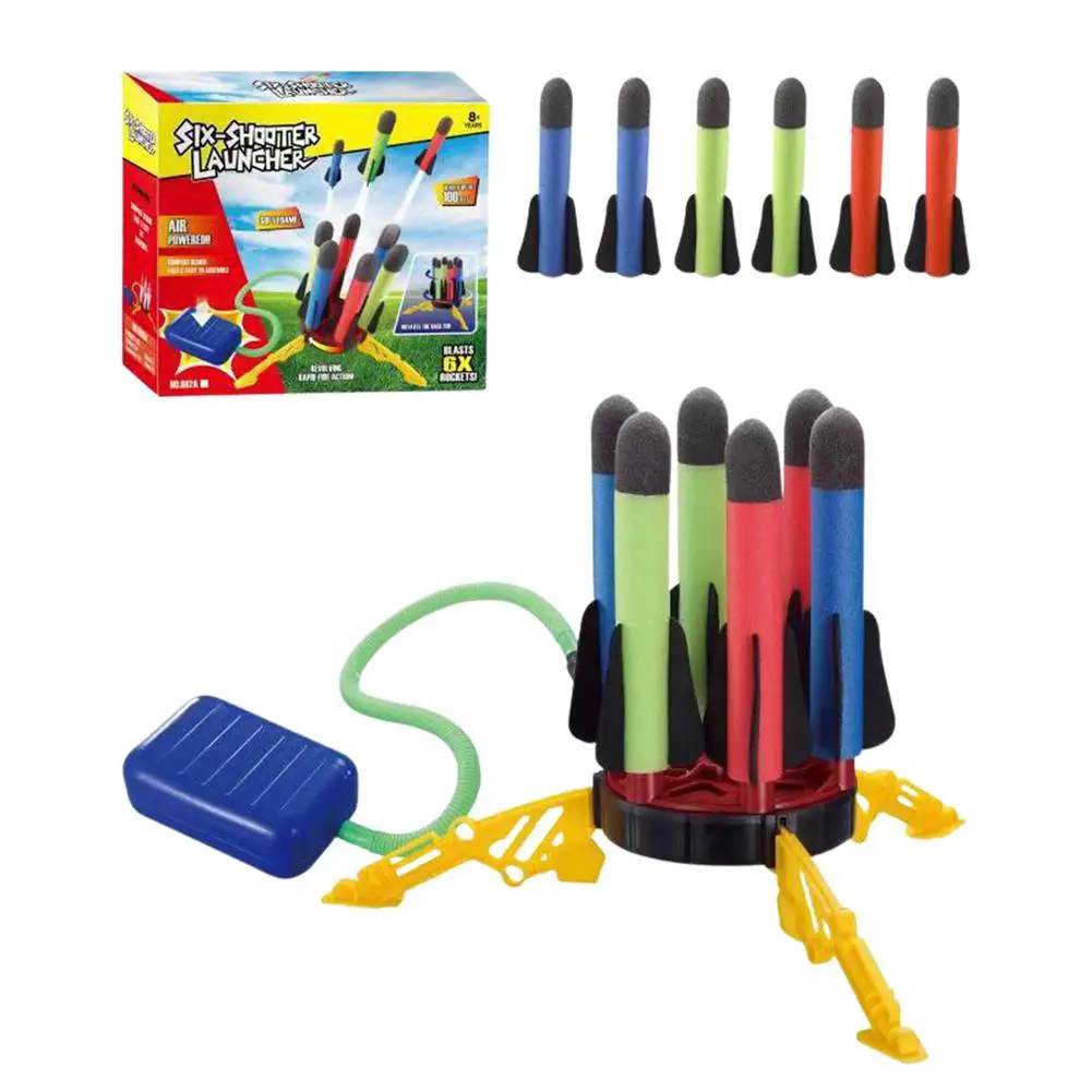 Toy Rocket Launcher Foot Pedal Rocket Launchers 6 Pedal Rockets 1 Foot