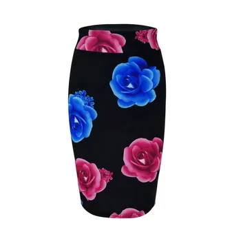 

Women's Floral Skirts Print High Waist Skinny Sexy Style Short Skirt Summer Wear Print Bag Hip Sexy Skirt