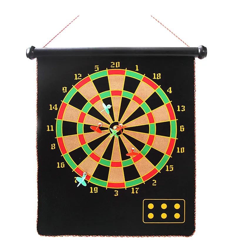 Dart board set double sided dart board target toy dart