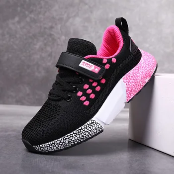 

Autumn Big Kids Sport Shoes Boys Sneakers Fashion Mesh Breathable Children Girls Running Shoes Student Travel Shoe SD117