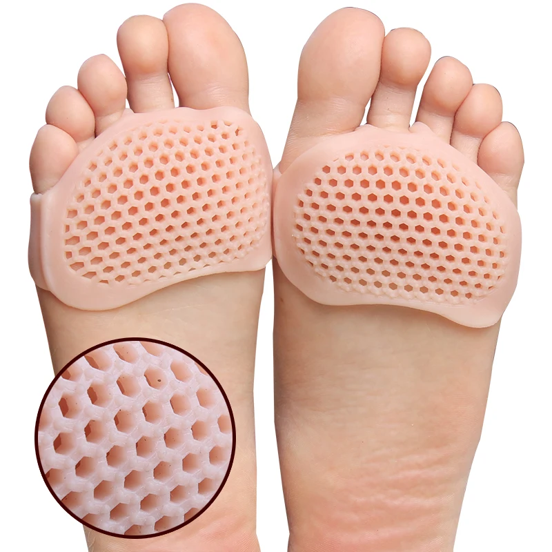 6x Silicone Ball of Foot Gel Pads Forefoot Metatarsal Stress Pain Relief Cushion 
