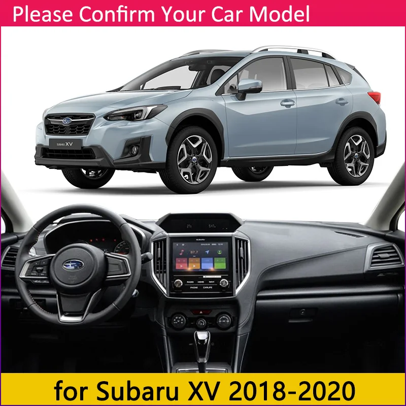 XV 2018-2020 Для Subaru XV 2011~ Противоскользящий коврик для приборной панели Защита от солнца Dashmat Dash автомобильные защитные аксессуары для ковров Crosstrek WRX STI - Название цвета: XV 2018-2020