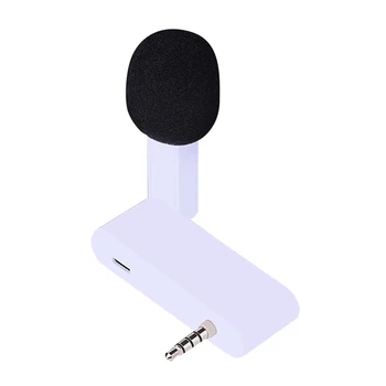 

Phone Mini Microphone Cellphone External Mic 180 Degree Rotation 3.5mm Interface Portable Microphone