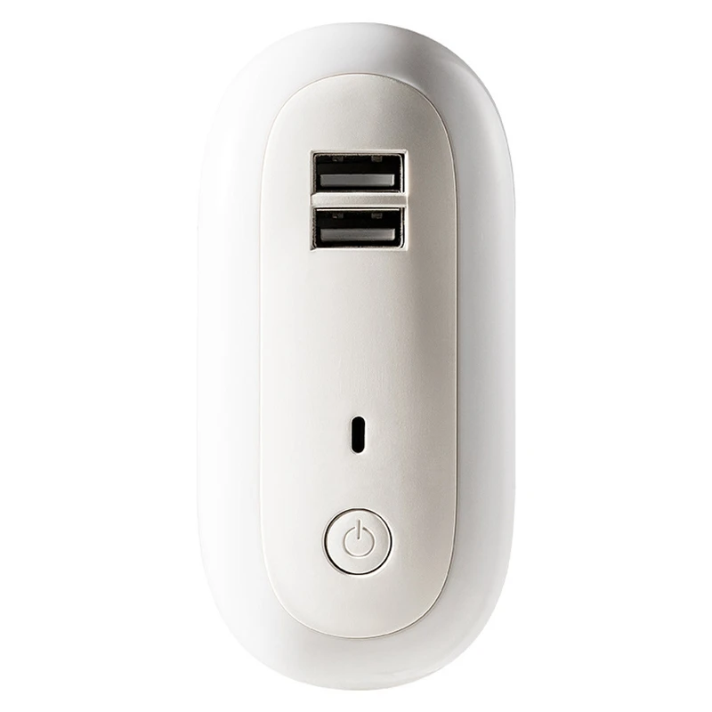 

LED Night Light with Dual USB Port Phone Charger Wall Light US Plug