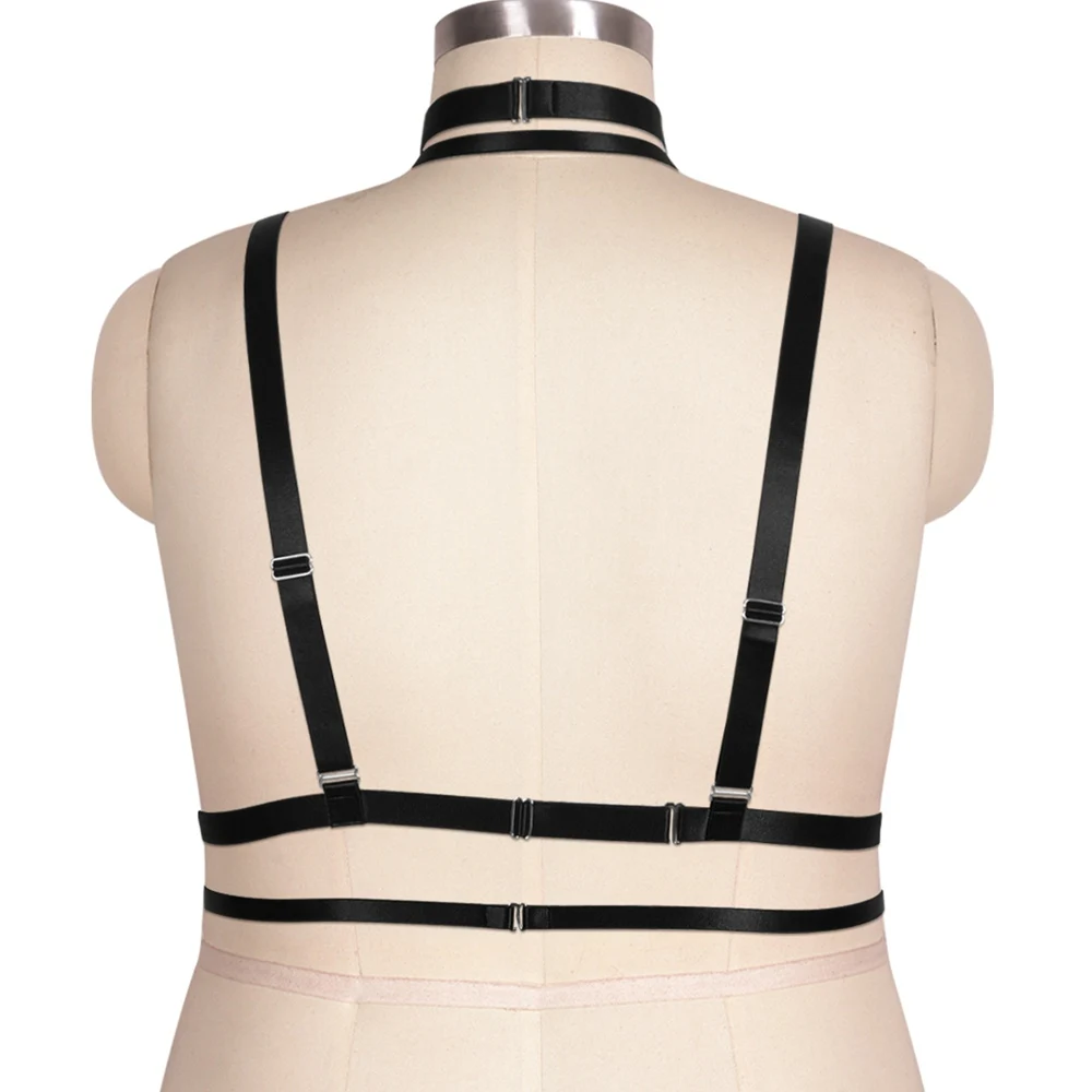 Sexy Black Body Armor Harness Bra Cage With Punk Goth Top Breast Belt Plus  Size Frame Accessory For Bondage Lingerie From Herberta, $12.84