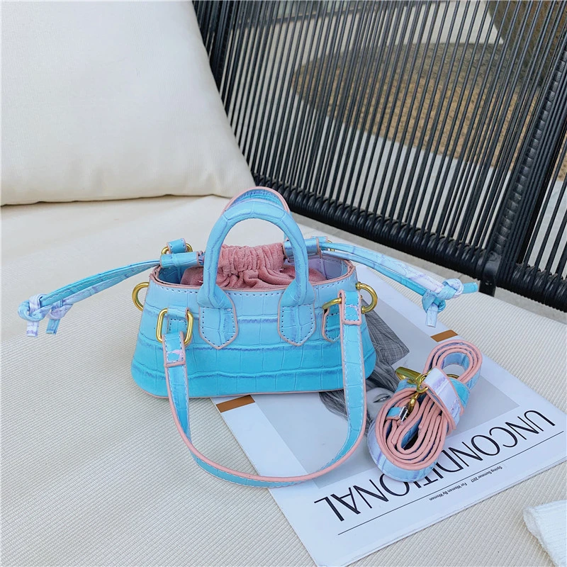 

Stone Pattern Women's Small Handbag 2021 Hit Casual Personality Mini Bag Fashionable Leather String Crossbody Shoulder Bag Woman