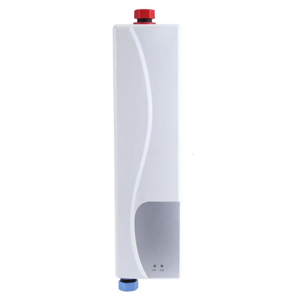 Adoolla мгновенный Электрический мини-проточный водонагреватель, мгновенная система водонагревателя для кухни и ванной - Цвет: White