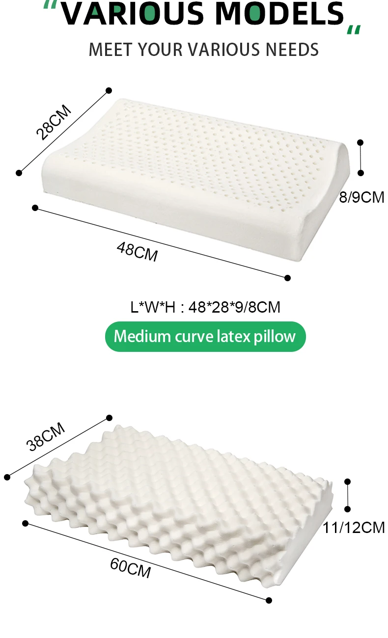 Таиланд чистый натуральный латекс подушка для коррекции шеи Защита позвонков здоровье Ортопедическая подушка Натуральная Детская латексная подушка