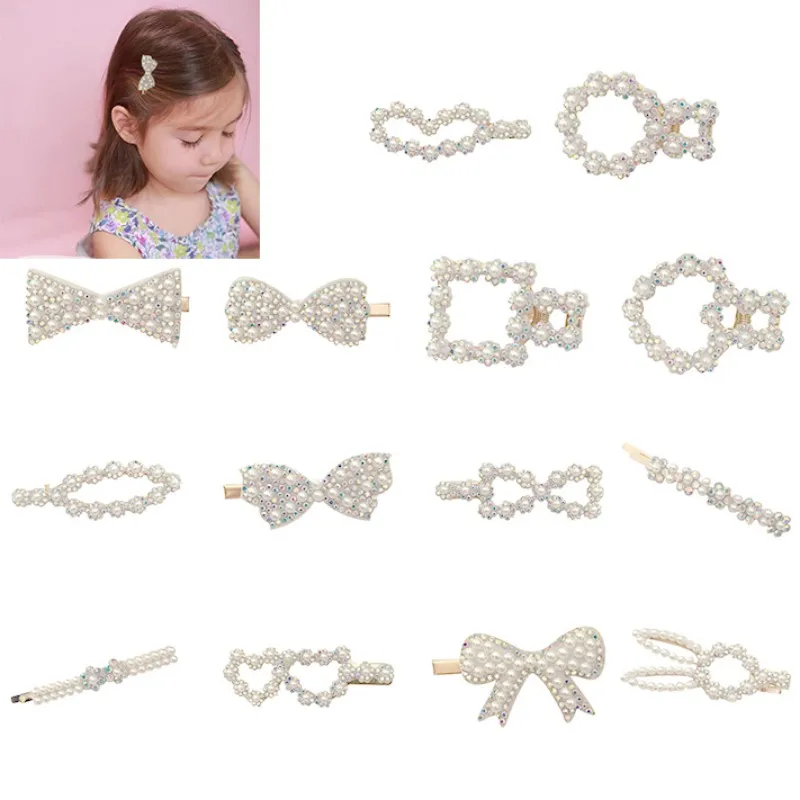 

Fashion Pearl Design Clip Retro Hairpin Hair Clip For Girls Adult Metal Hairpin Barrette Hairclip Princess Hair Accessories