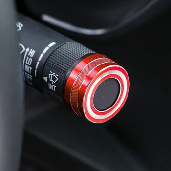 

7pcs Decoration Alloy Cover Trims Red Knobs For Chevrolet Camaro Car Parts