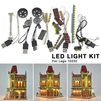 

DIY Assembled Building Blocks LED Light Kit For Lego DIY Building Block Luminous Led Light Set Dollhouse Decoration Accessories
