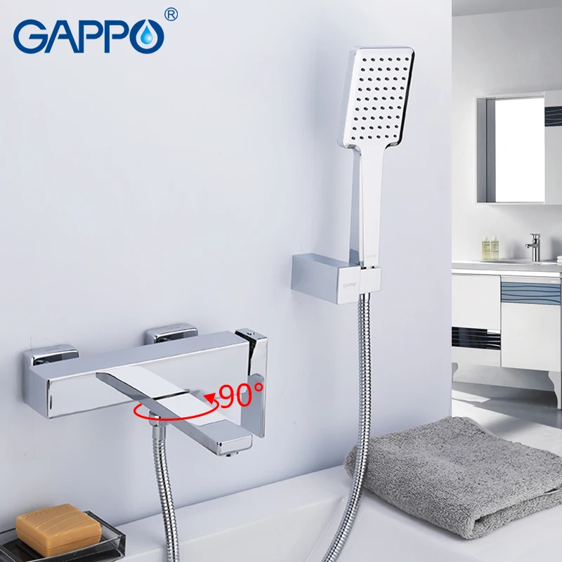GAPPO смеситель для ванны, смеситель для душа, набор для ванной, верхний дождевой Душ, настенный водопад, душевая головка, краны