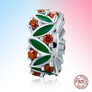 

925 sterling silver christmas gift christmas tree logo beads suitable for original bracelet pendant ladies fashion DIY jewelry