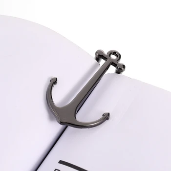 

Bookmarks Creative Anchor Bookmark Metal Page Holder for Students Stationery Gifts School Office Supplies