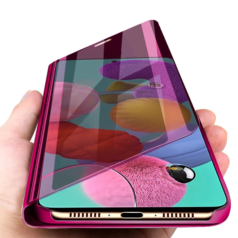 Умный зеркальный чехол для телефона для samsung galaxy a10 a20 a30 a40 a50 чехол s для samsung a70 a80 a90 a20s a30s a50s m30s задняя крышка