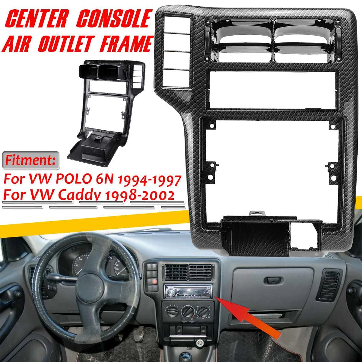 Car Front Center Console Air Outlet Frame For VW For POLO 6N 1994 1997 For  Caddy 1998 2002 6N1858071A 6N1858069A|Interior Door Panels & Parts| -  AliExpress