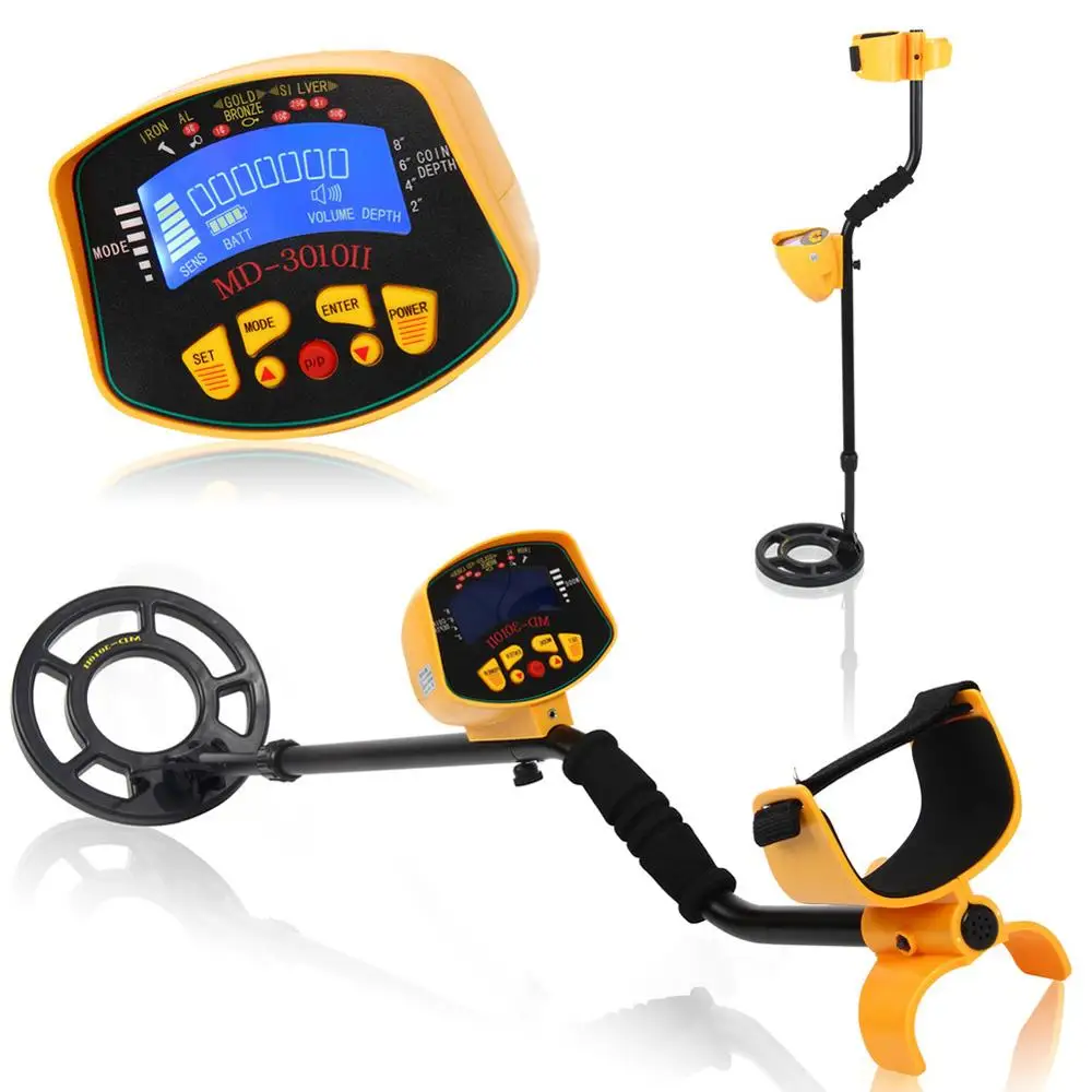 

MD3010II Underground Metal Detector MD3010II Treasure Hunter Gold Digger MD-3010II LCD Display High Sensitivity Seeking Tool